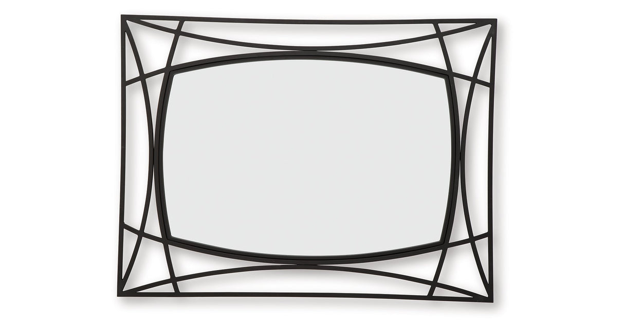 Freenville Black Accent Mirror by ASHLEY FURNITURE at Eve Furniture