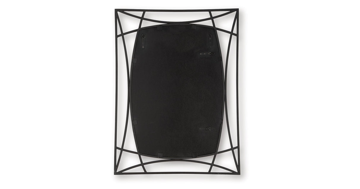 Freenville Black Accent Mirror by ASHLEY FURNITURE at Eve Furniture