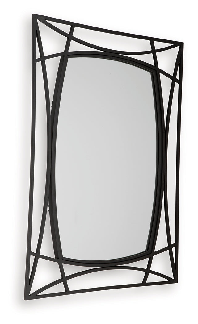 Freenville Black Accent Mirror by ASHLEY FURNITURE at Eve Furniture