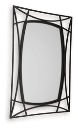 Freenville Black Accent Mirror by ASHLEY FURNITURE at Eve Furniture