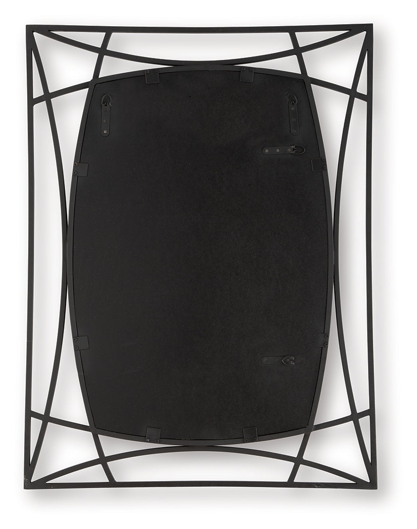 Freenville Black Accent Mirror by ASHLEY FURNITURE at Eve Furniture