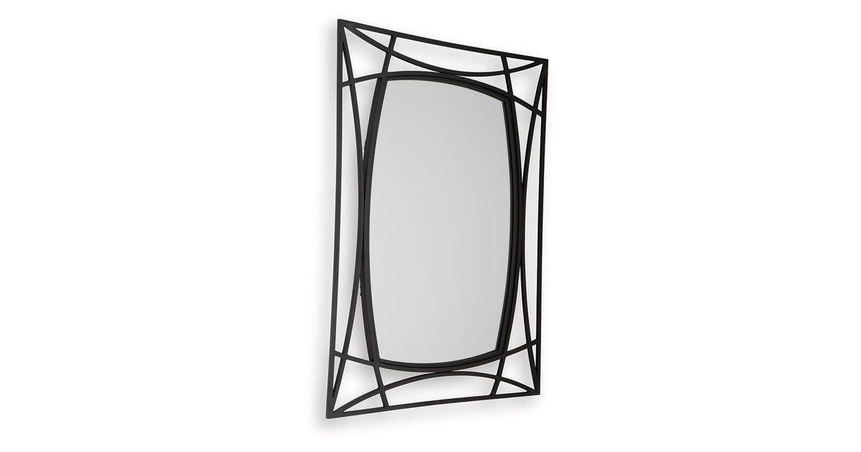 Freenville Black Accent Mirror by ASHLEY FURNITURE at Eve Furniture