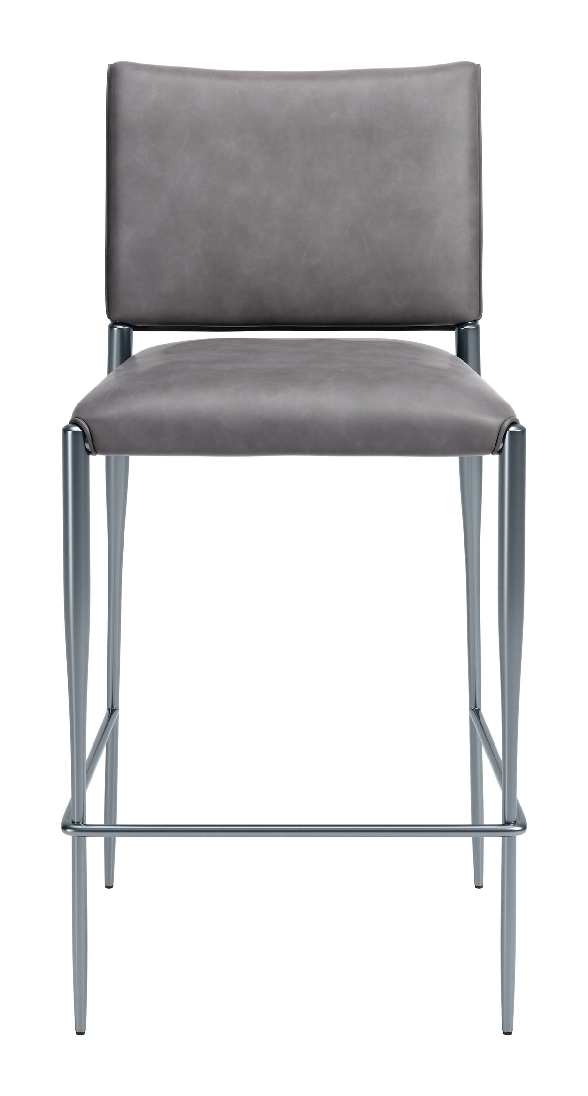 Freesia Charcoal Gray Barstool (Set of 2) by Zuomod at Eve Furniture