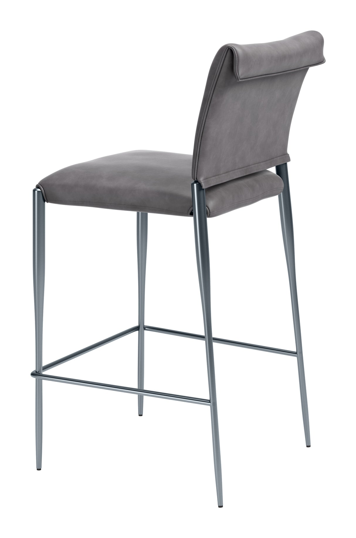 Freesia Charcoal Gray Barstool (Set of 2) by Zuomod at Eve Furniture