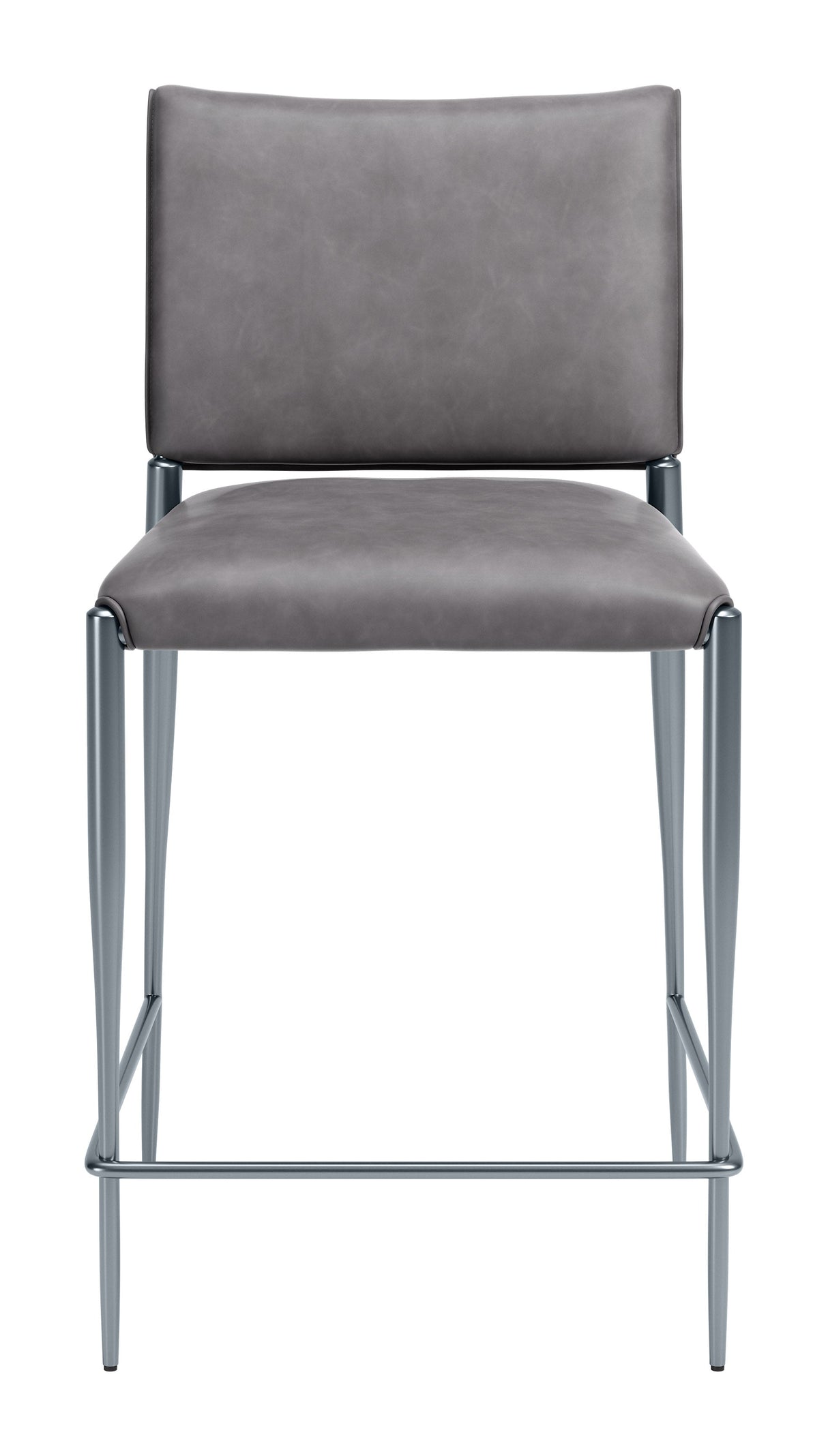 Freesia Charcoal Gray Counter Stool (Set of 2) by Zuomod at Eve Furniture