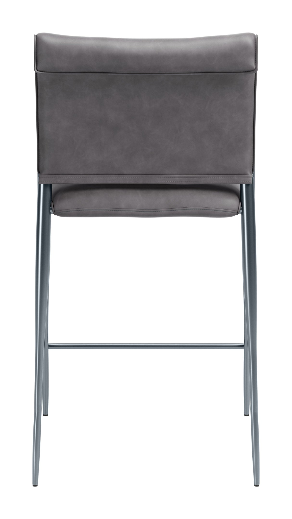 Freesia Charcoal Gray Counter Stool (Set of 2) by Zuomod at Eve Furniture