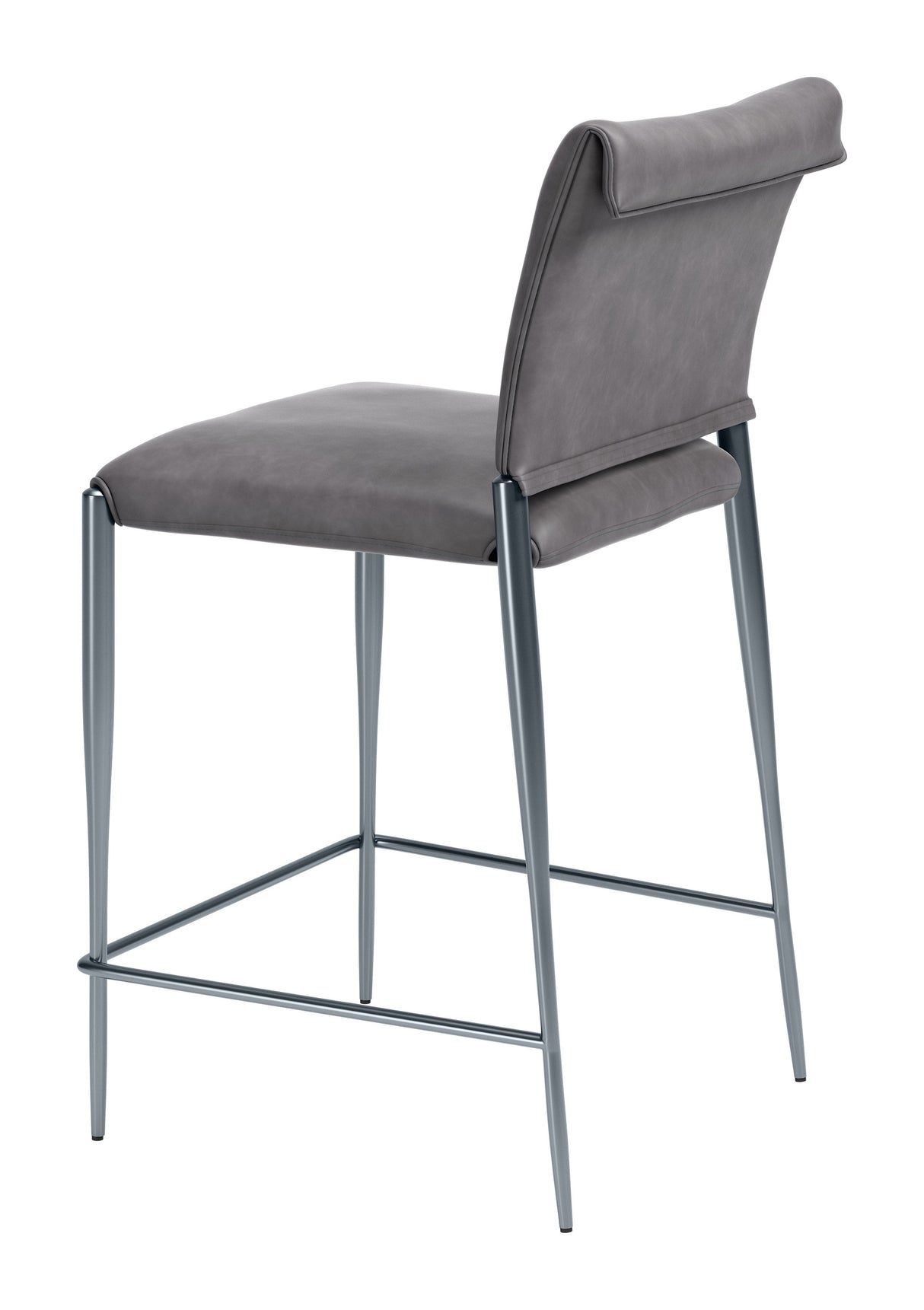 Freesia Charcoal Gray Counter Stool (Set of 2) by Zuomod at Eve Furniture