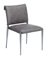 Freesia Charcoal Gray Dining Chair (Set of 2) by Zuomod at Eve Furniture