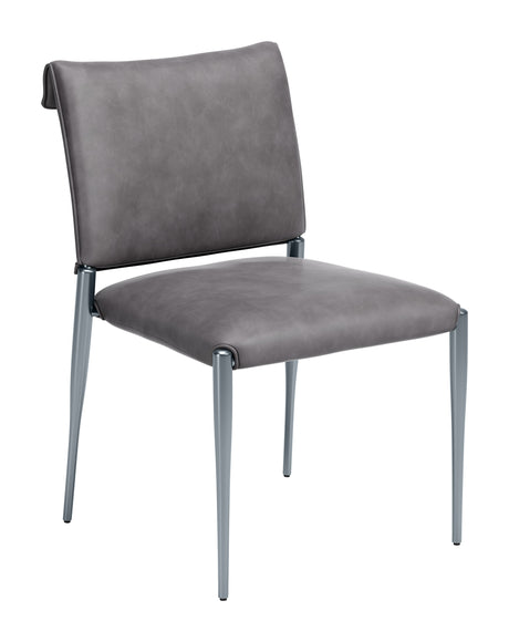 Freesia Charcoal Gray Dining Chair (Set of 2) by Zuomod at Eve Furniture