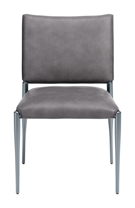 Freesia Charcoal Gray Dining Chair (Set of 2) by Zuomod at Eve Furniture