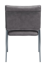 Freesia Charcoal Gray Dining Chair (Set of 2) by Zuomod at Eve Furniture