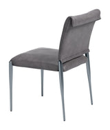 Freesia Charcoal Gray Dining Chair (Set of 2) by Zuomod at Eve Furniture