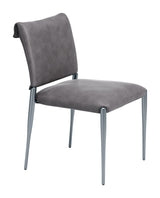 Freesia Charcoal Gray Dining Chair (Set of 2) by Zuomod at Eve Furniture