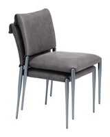 Freesia Charcoal Gray Dining Chair (Set of 2) by Zuomod at Eve Furniture