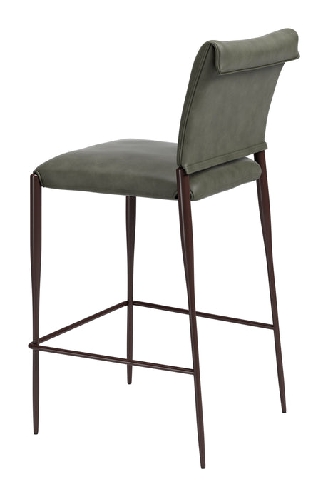 Freesia Olive Green Barstool (Set of 2) by Zuomod at Eve Furniture