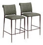 Freesia Olive Green Barstool (Set of 2) by Zuomod at Eve Furniture