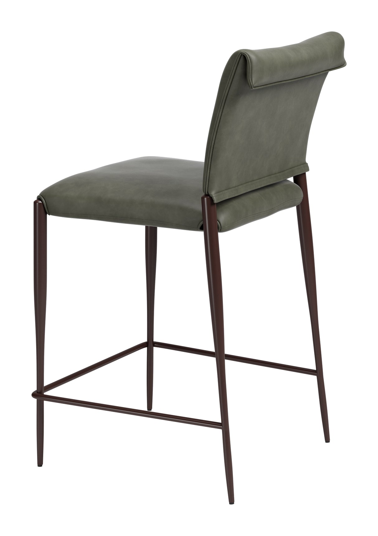 Freesia Olive Green Counter Stool (Set of 2) by Zuomod at Eve Furniture