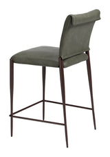 Freesia Olive Green Counter Stool (Set of 2) by Zuomod at Eve Furniture