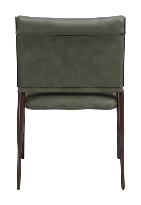 Freesia Olive Green Dining Chair (Set of 2) by Zuomod at Eve Furniture