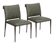 Freesia Olive Green Dining Chair (Set of 2) by Zuomod at Eve Furniture