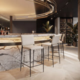 Freesia White Barstool (Set of 2) by Zuomod at Eve Furniture