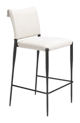 Freesia White Barstool (Set of 2) by Zuomod at Eve Furniture