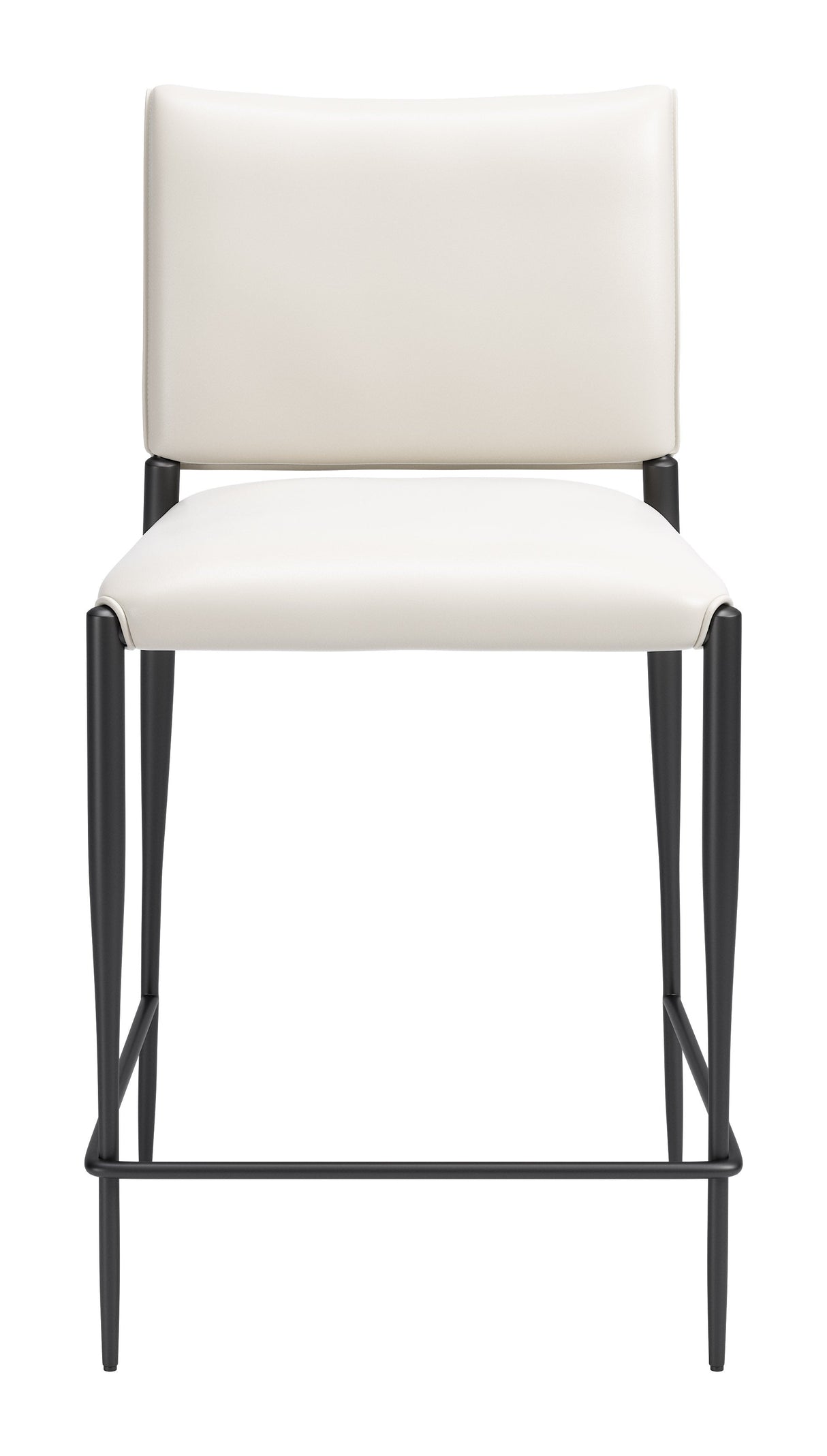 Freesia White Counter Stool (Set of 2) by Zuomod at Eve Furniture