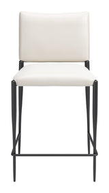 Freesia White Counter Stool (Set of 2) by Zuomod at Eve Furniture