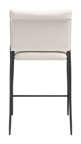 Freesia White Counter Stool (Set of 2) by Zuomod at Eve Furniture
