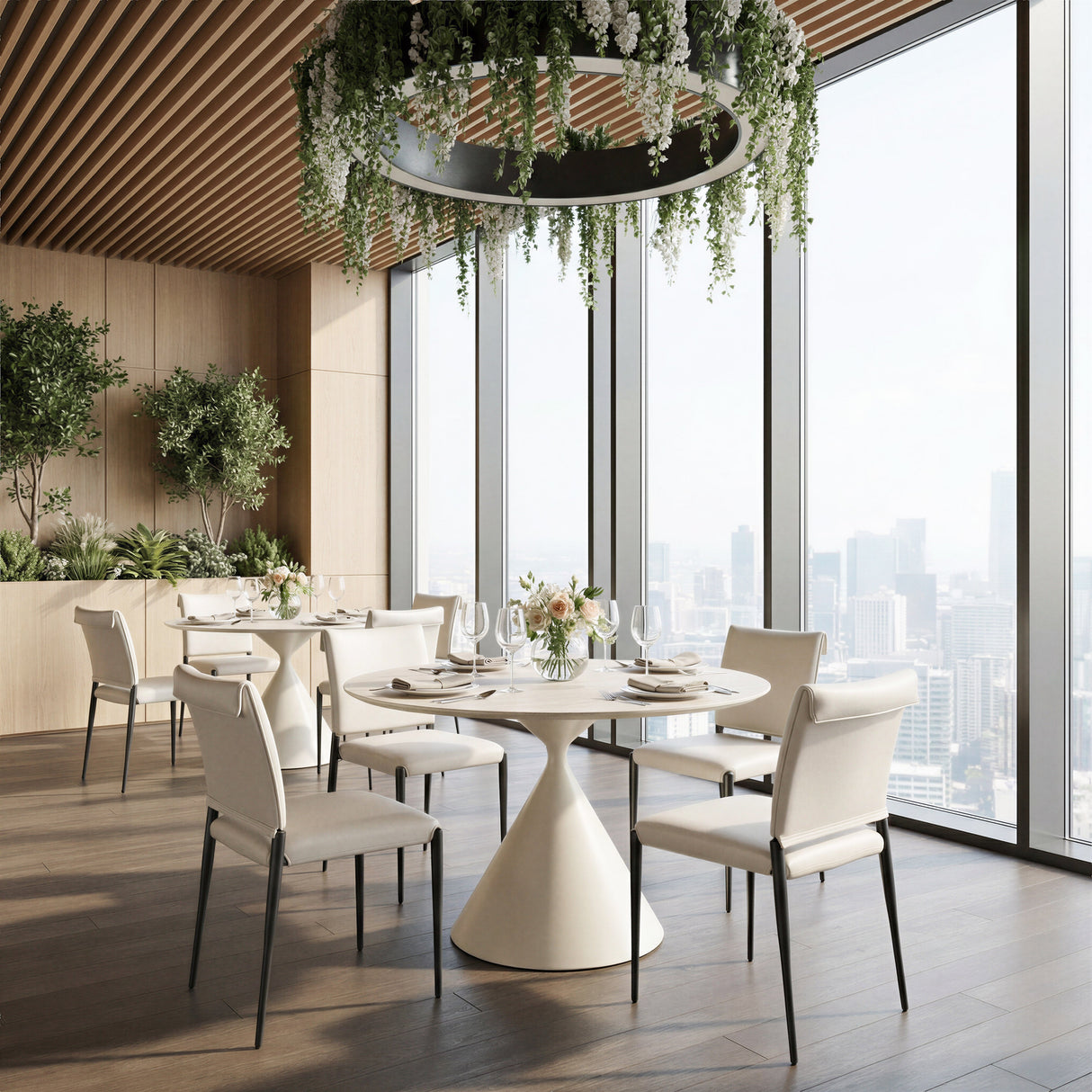 Freesia White Dining Chair (Set of 2) by Zuomod at Eve Furniture