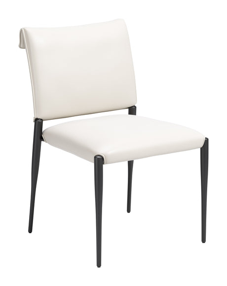 Freesia White Dining Chair (Set of 2) by Zuomod at Eve Furniture