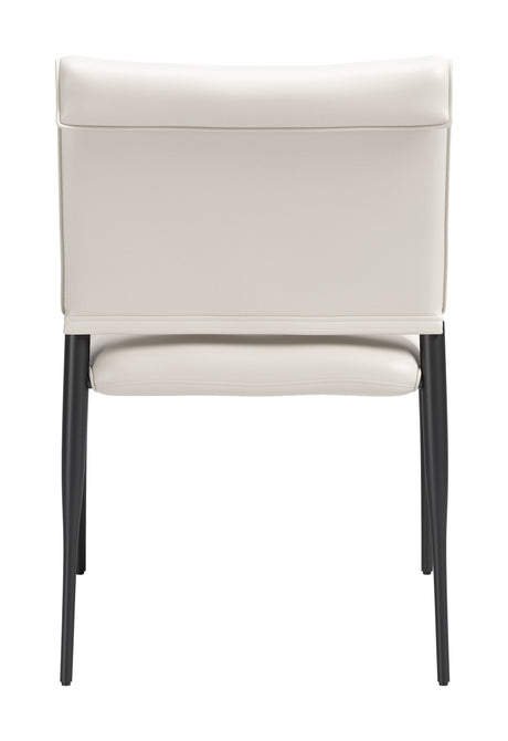 Freesia White Dining Chair (Set of 2) by Zuomod at Eve Furniture