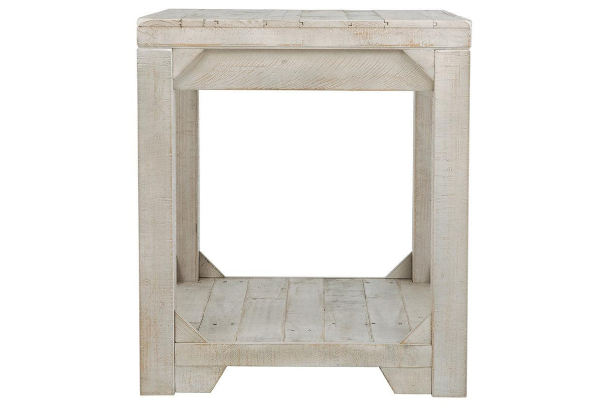 Fregine Whitewash End Table by Ashley at Eve Furniture
