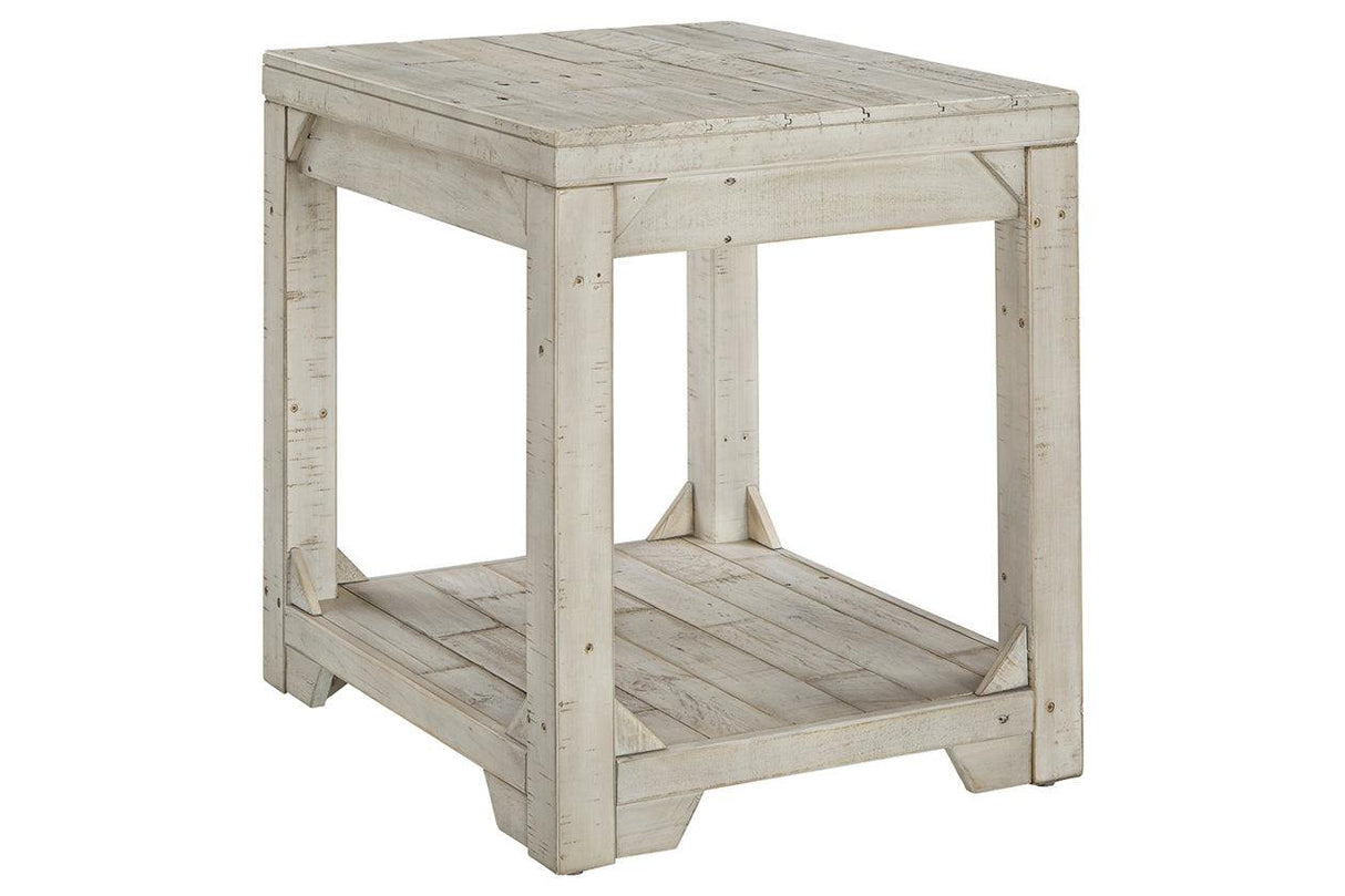 Fregine Whitewash End Table by Ashley at Eve Furniture