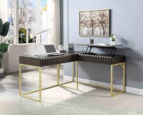 Freiburg Antique White Desk by Furniture of America at Eve Furniture