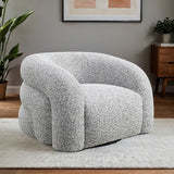 Freja Gray Swivel Chair by Furniture of America at Eve Furniture