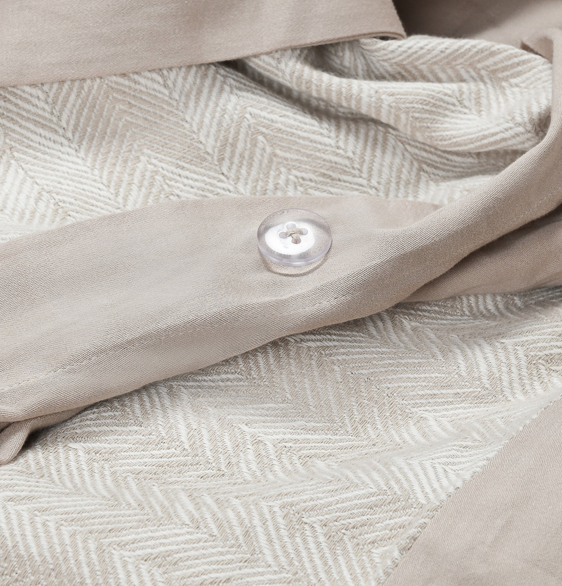 French Herringbone Natural Duvet Collection by Classic Home at Eve Furniture