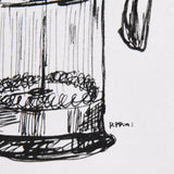 French Press by Mercana Studio a Hand Embellished Textured Canvas by Mercana at Eve Furniture