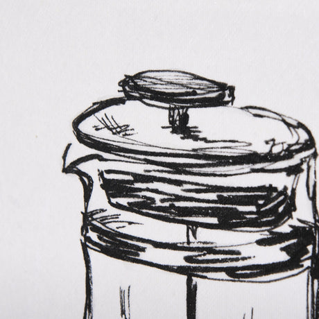 French Press by Mercana Studio a Hand Embellished Textured Canvas by Mercana at Eve Furniture