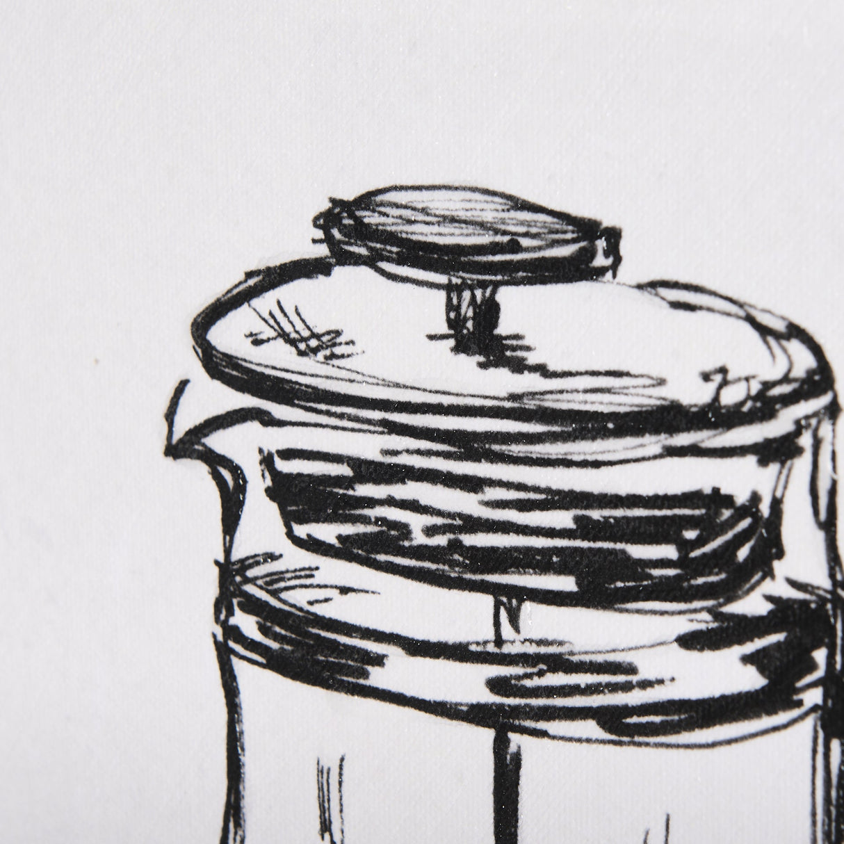 French Press by Mercana Studio a Hand Embellished Textured Canvas by Mercana at Eve Furniture