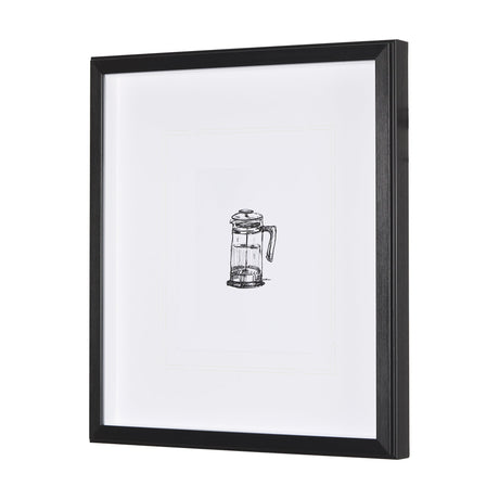French Press by Simeng a Framed Art Print Matted under Glass by Mercana at Eve Furniture