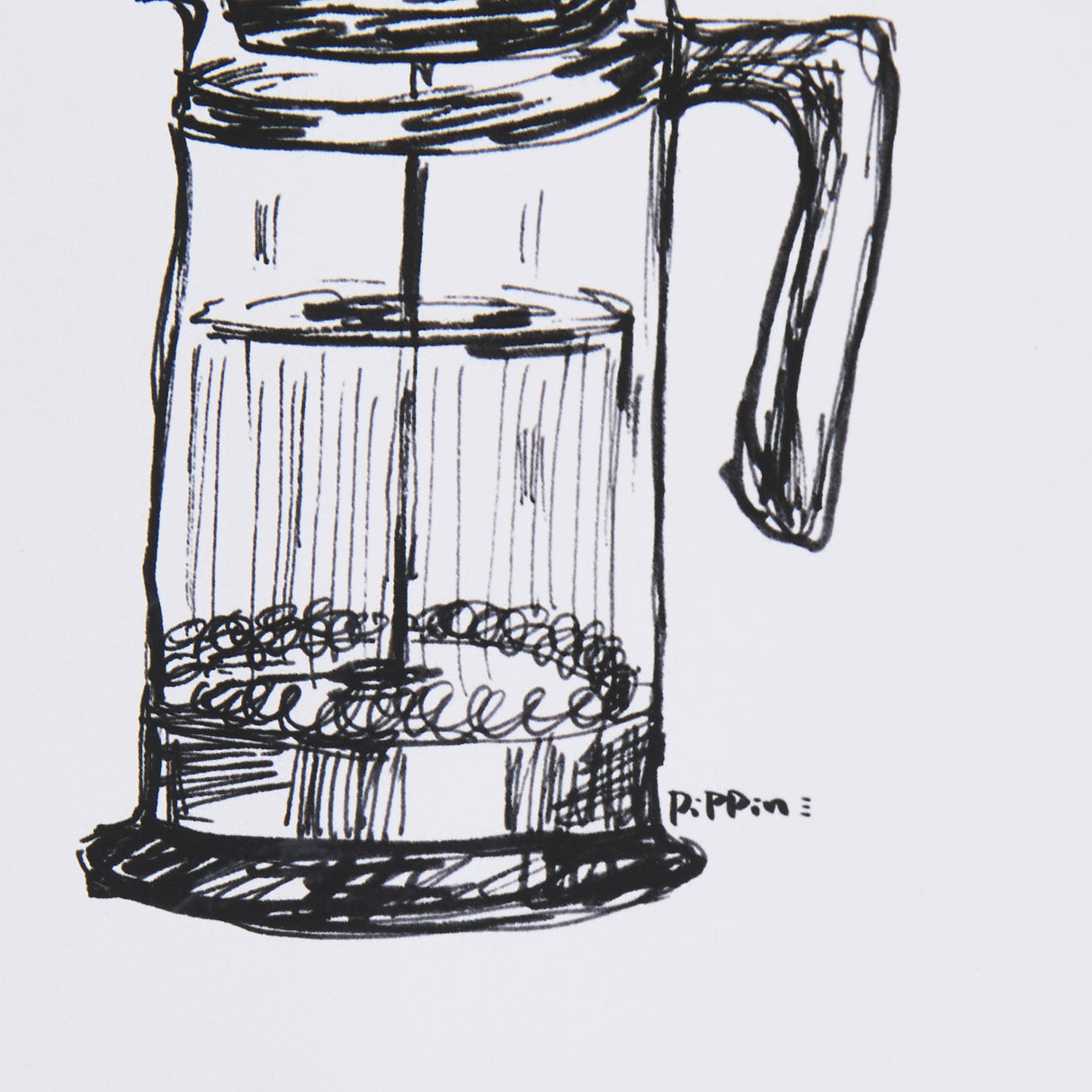 French Press by Simeng a Framed Art Print Matted under Glass by Mercana at Eve Furniture
