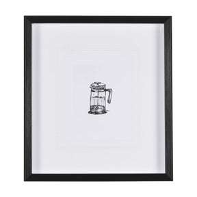French Press by Simeng a Framed Art Print Matted under Glass by Mercana at Eve Furniture