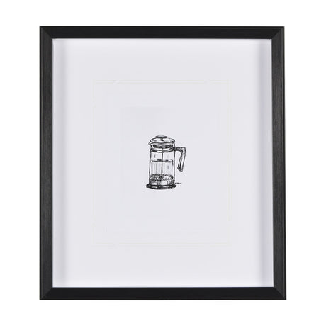 French Press by Simeng a Framed Art Print Matted under Glass by Mercana at Eve Furniture