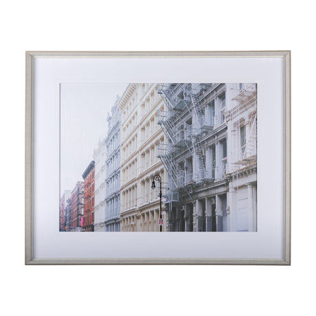 Fresh Facade - Hand Embellished Textured Framed Photo Art Print Matted under Glass by Mercana at Eve Furniture