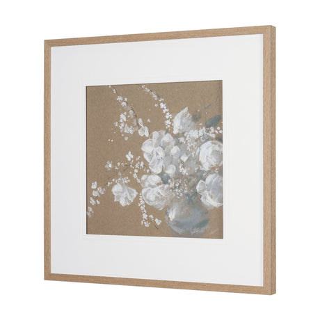 Fresh Flowers I by Mercana Studio Hand-Embellished Framed Artwork Matted under Glass by Mercana at Eve Furniture