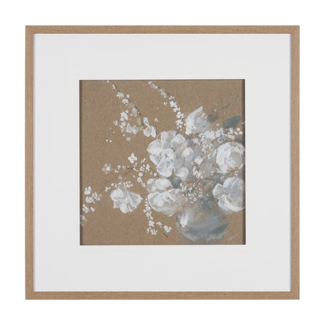 Fresh Flowers I by Mercana Studio Hand-Embellished Framed Artwork Matted under Glass by Mercana at Eve Furniture