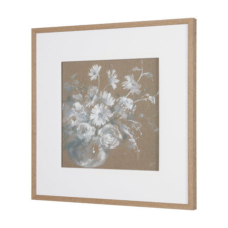 Fresh Flowers II by Mercana Studio Hand-Embellished Framed Artwork Matted under Glass by Mercana at Eve Furniture