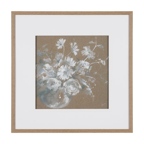 Fresh Flowers II by Mercana Studio Hand-Embellished Framed Artwork Matted under Glass by Mercana at Eve Furniture