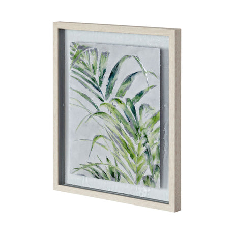 Fresh Unfolds II by Leah Rei a Hand Embellished Textured Framed Art Print Matted under Glass by Mercana at Eve Furniture